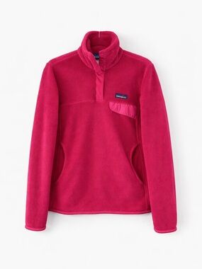 Patagonia‎ Re-Tool Snap-T Pink Polartec Pullover Fleece Womens Jacket